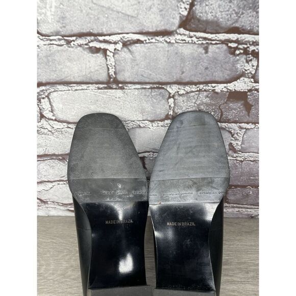 Rockport Black Leather Square Toe Pumps Heel Work Shoes Women’s Sz 8.5M US/39EU - Picture 12 of 16